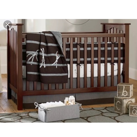 Pottery Barn Kids Other - Pottery Barn Kids Baby Sock Monkey Crib Skirt New